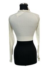 Dikişsiz Uzun Kollu Crop Top Bluz