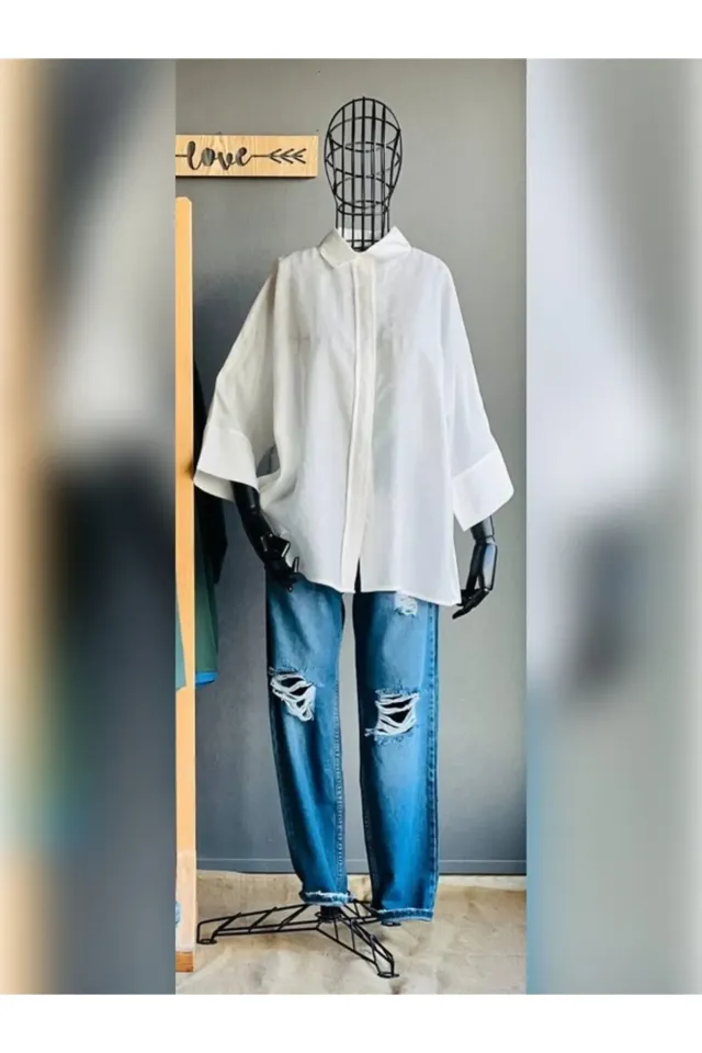 Yarasa Kol Kadın Gömlek